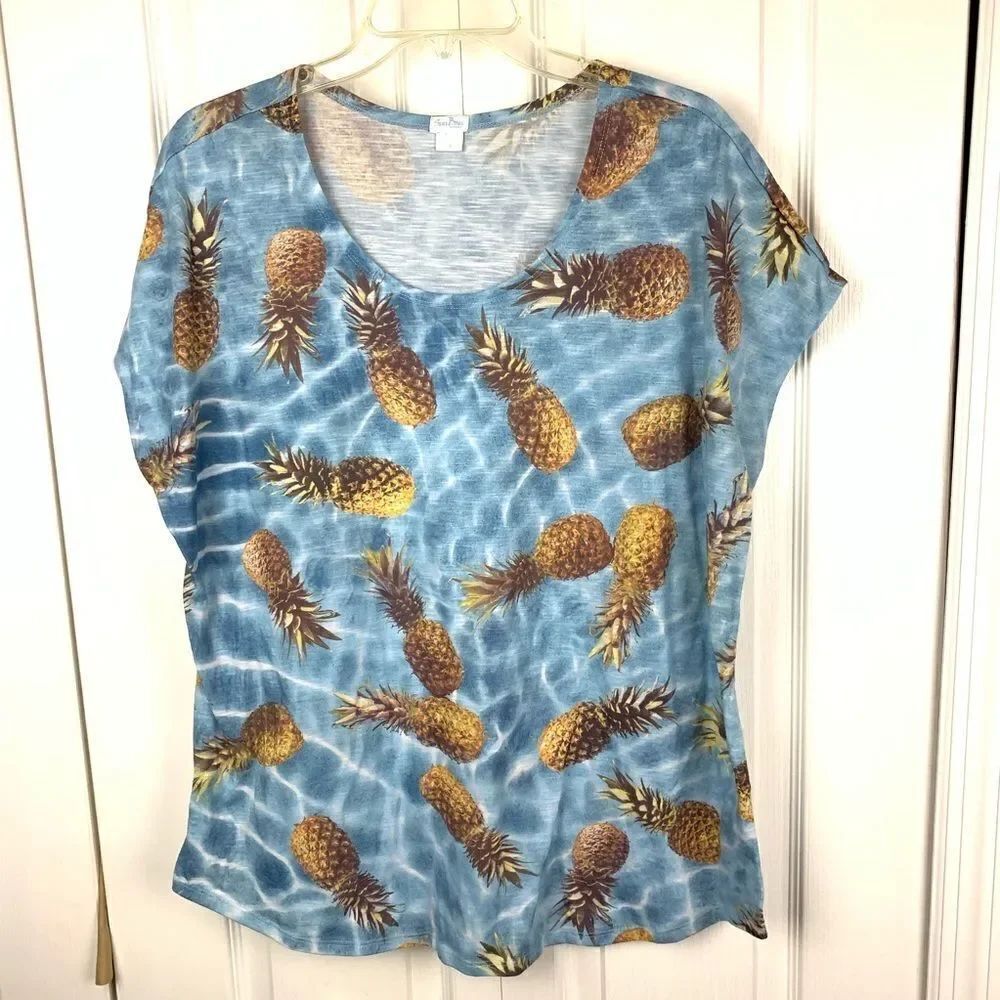 Pineapple Print Tee‎